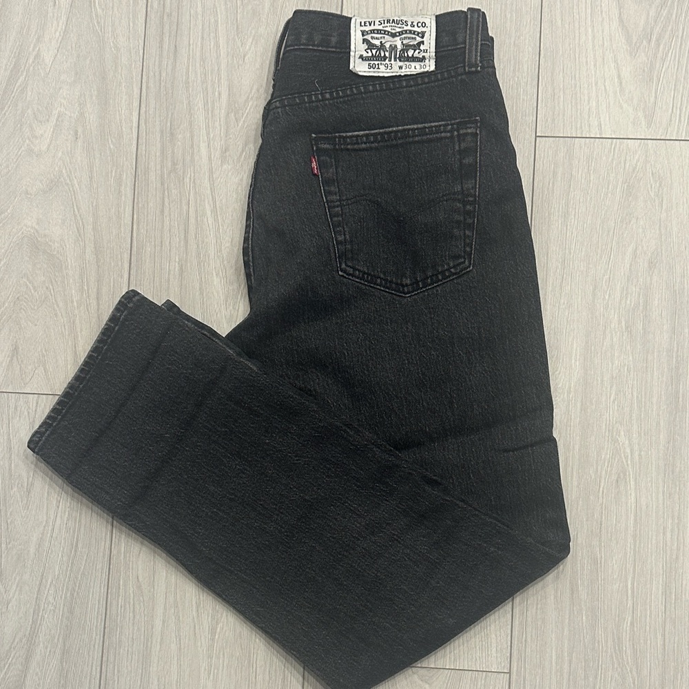 Levi's Straight Black 501 W30 L30
